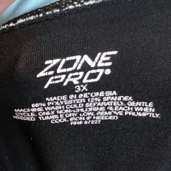 Zone Pro Black Athletic Capri Pants Size 3X - Picture 4 of 6